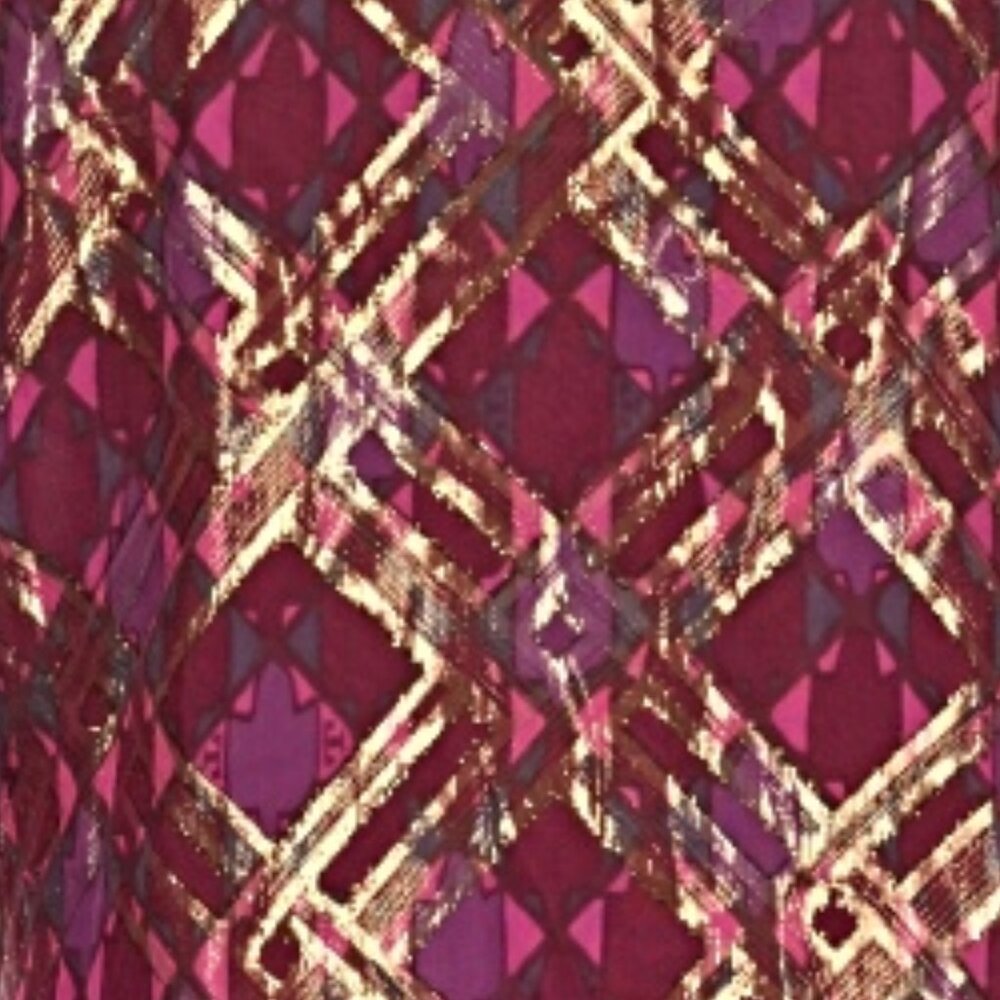 NWT Tory Burch silk metallic burgundy blouse, size 8 - Picture 6 of 6